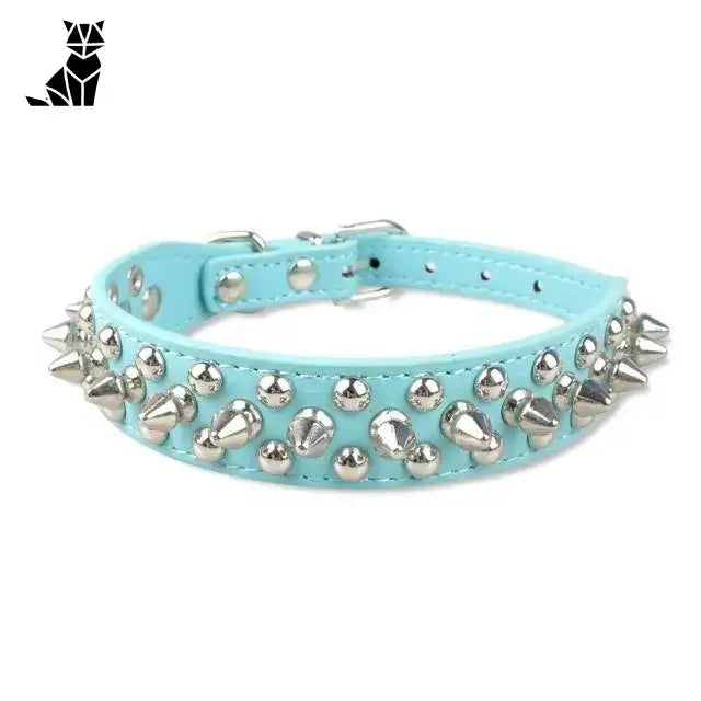 Collier Chien Clouté Ajustable - Taille Moyenne - élégance