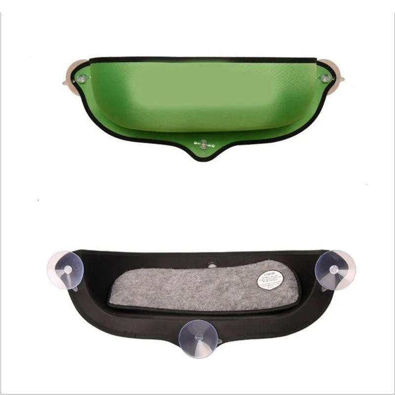 Cama para ventana de gato - Maceta de ventana montada - Hamaca para gato - Estera para gato - Percha para gato - Cojín colgante - Estante para ventana con ventosa para hurón, chinchilla