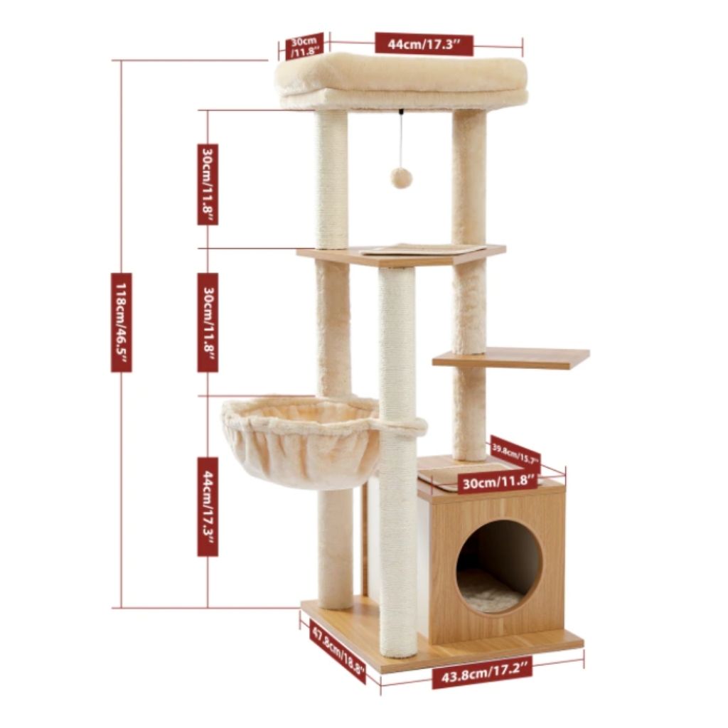 Arbre à chat trois étages