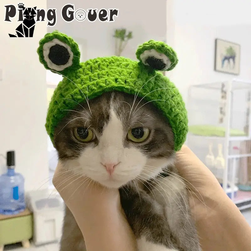 Bonnet pour Chat Tricot Petit Monstre