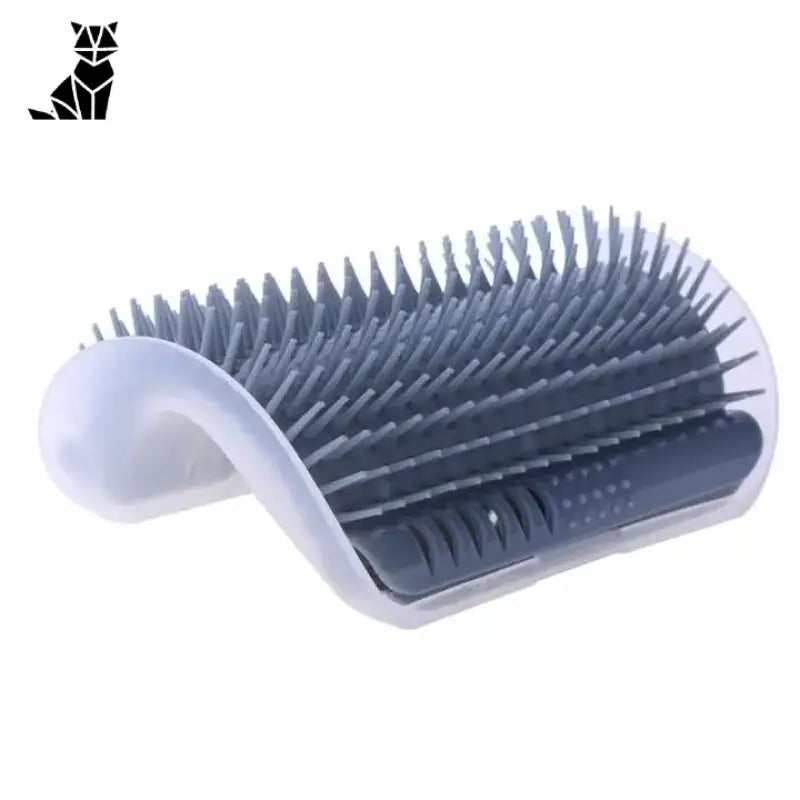 Brosse De Coin Auto-toilettage Pour Chat: Adieu Les Poils! Gris