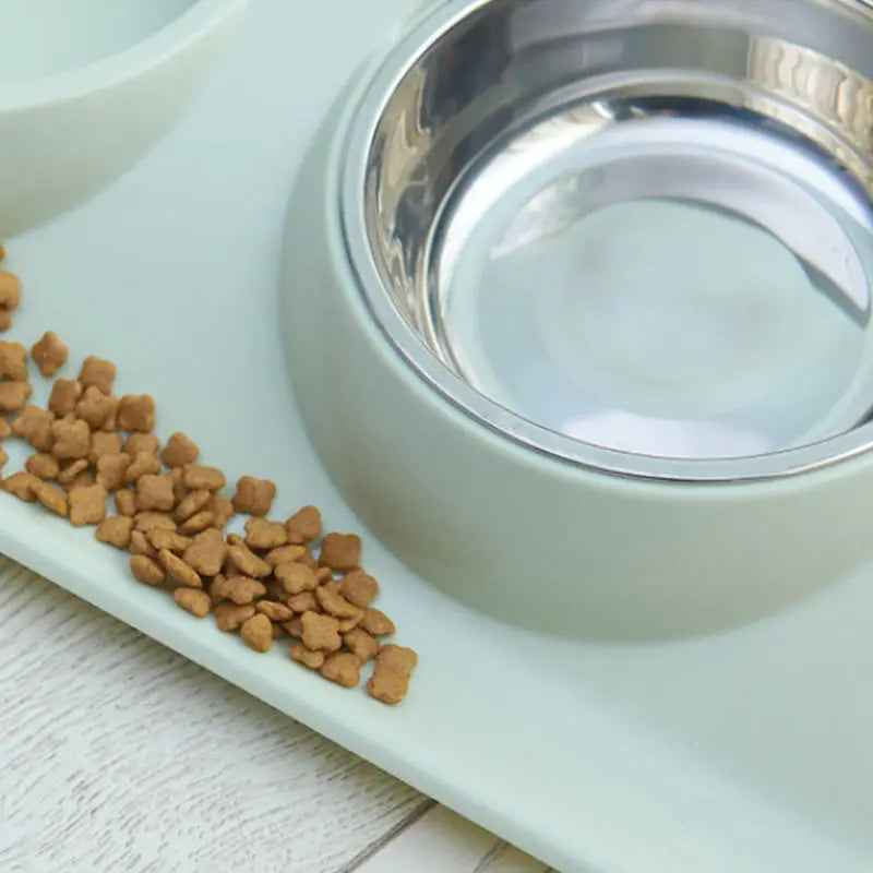 Gamelles à gouttière pour chien et chat