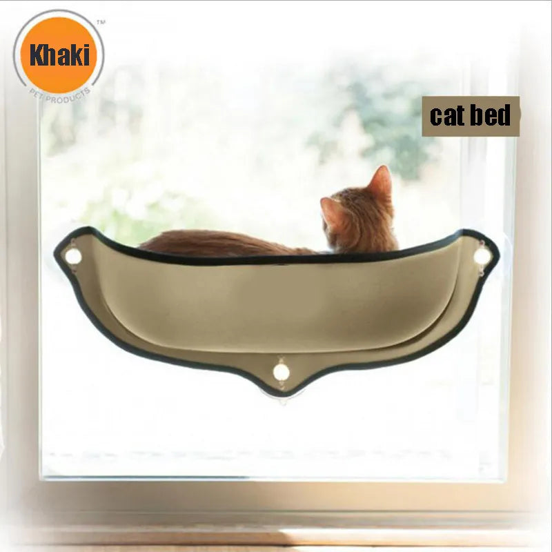 Cama para ventana de gato - Maceta de ventana montada - Hamaca para gato - Estera para gato - Percha para gato - Cojín colgante - Estante para ventana con ventosa para hurón, chinchilla