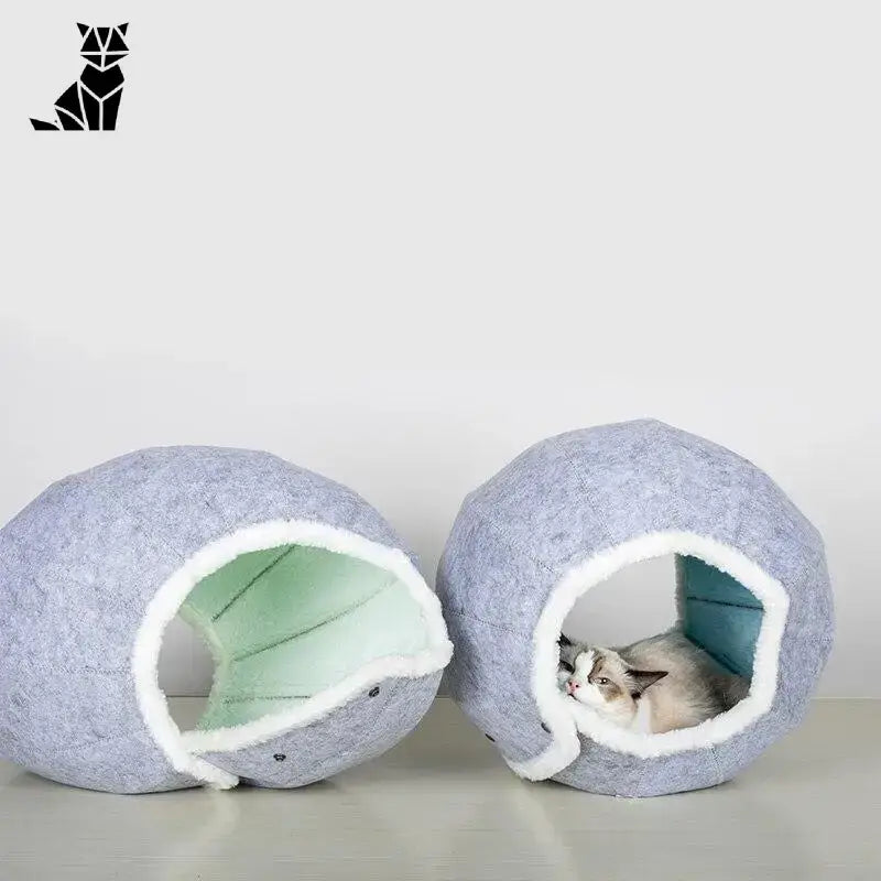 Panier Chat En Peluche Pour Un Sommeil Douillet Et Réparateur