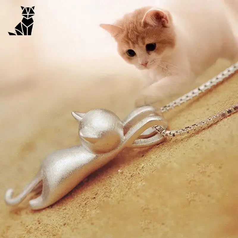 Pendentif Chat Petite Funambule En Argent élégant Pour Un Style Unique - Argent