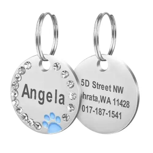 Médaille Personnalisable Pour Collier Chat Et Chien Transparent Background