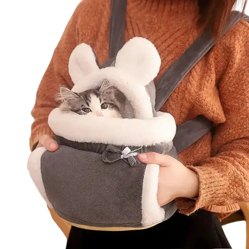 Bolsa transportadora ventilada para gatos y perros