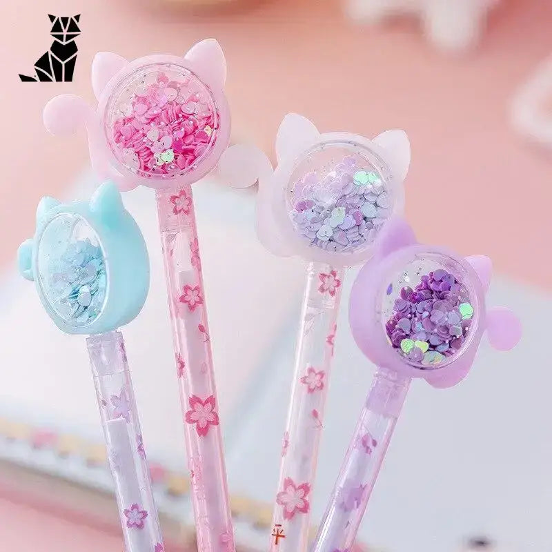 Stylos Chat à Paillettes: Adorables Trésors D’écriture Magiques